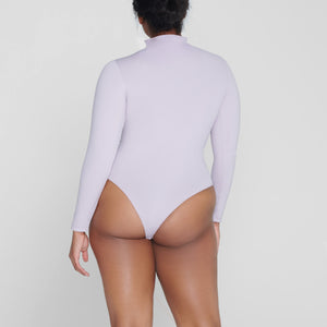 ESSENTIAL MOCK NECK LONG SLEEVE BODYSUIT | IRIS MICA