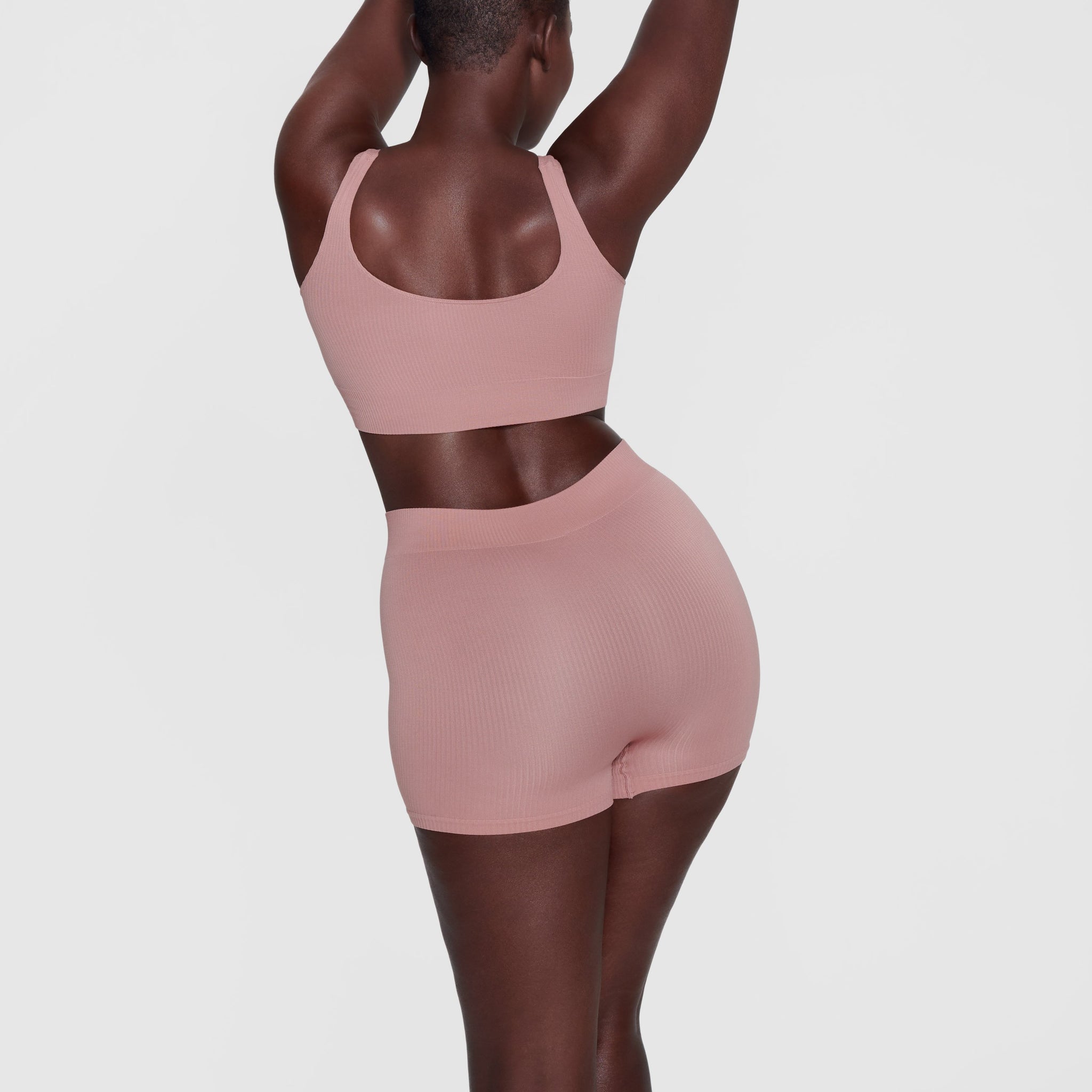 STRETCH RIB SHORT  ROSE CLAY – sxkims.com